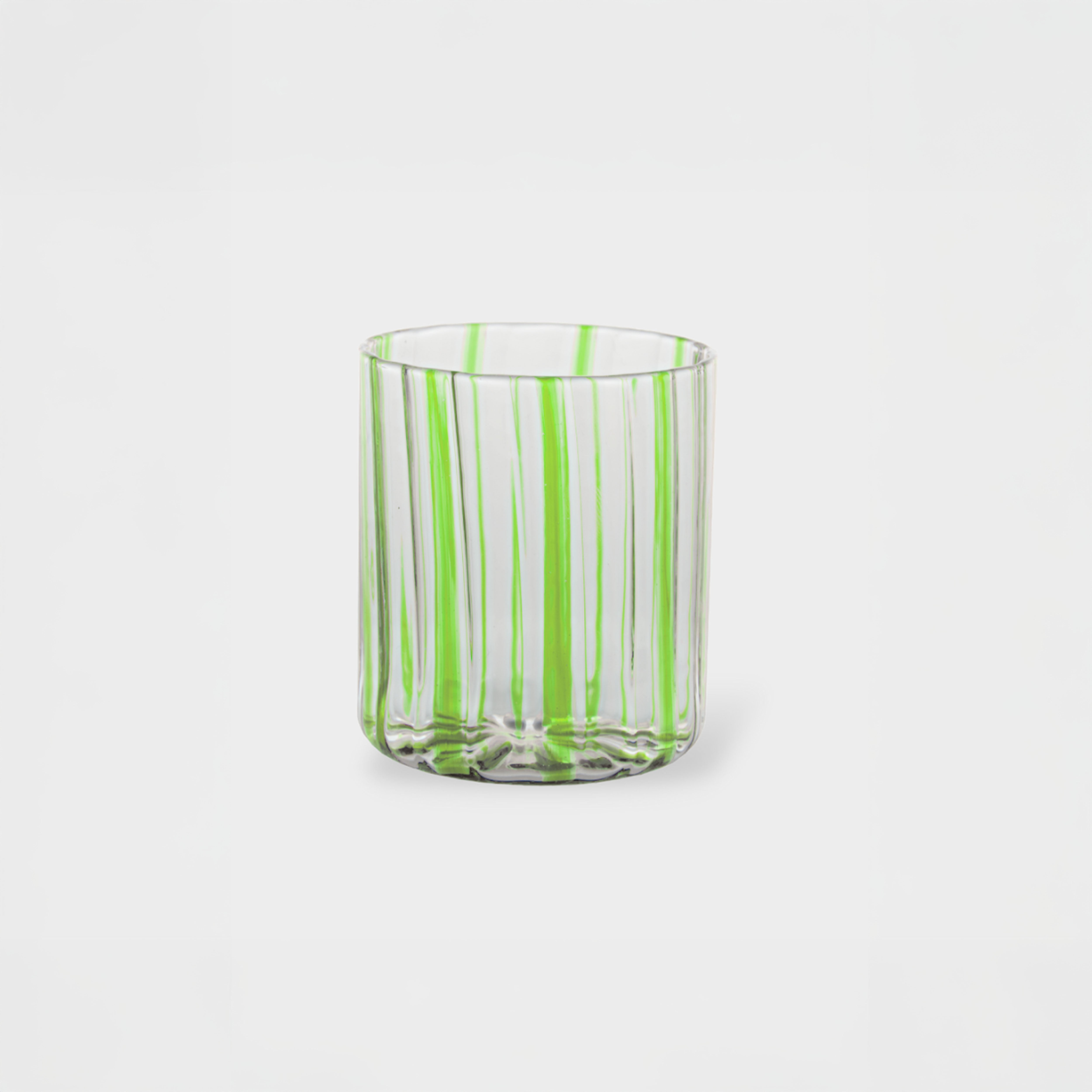 TUTTOATTACCATO Loos Blown Glass Tumbler Lime