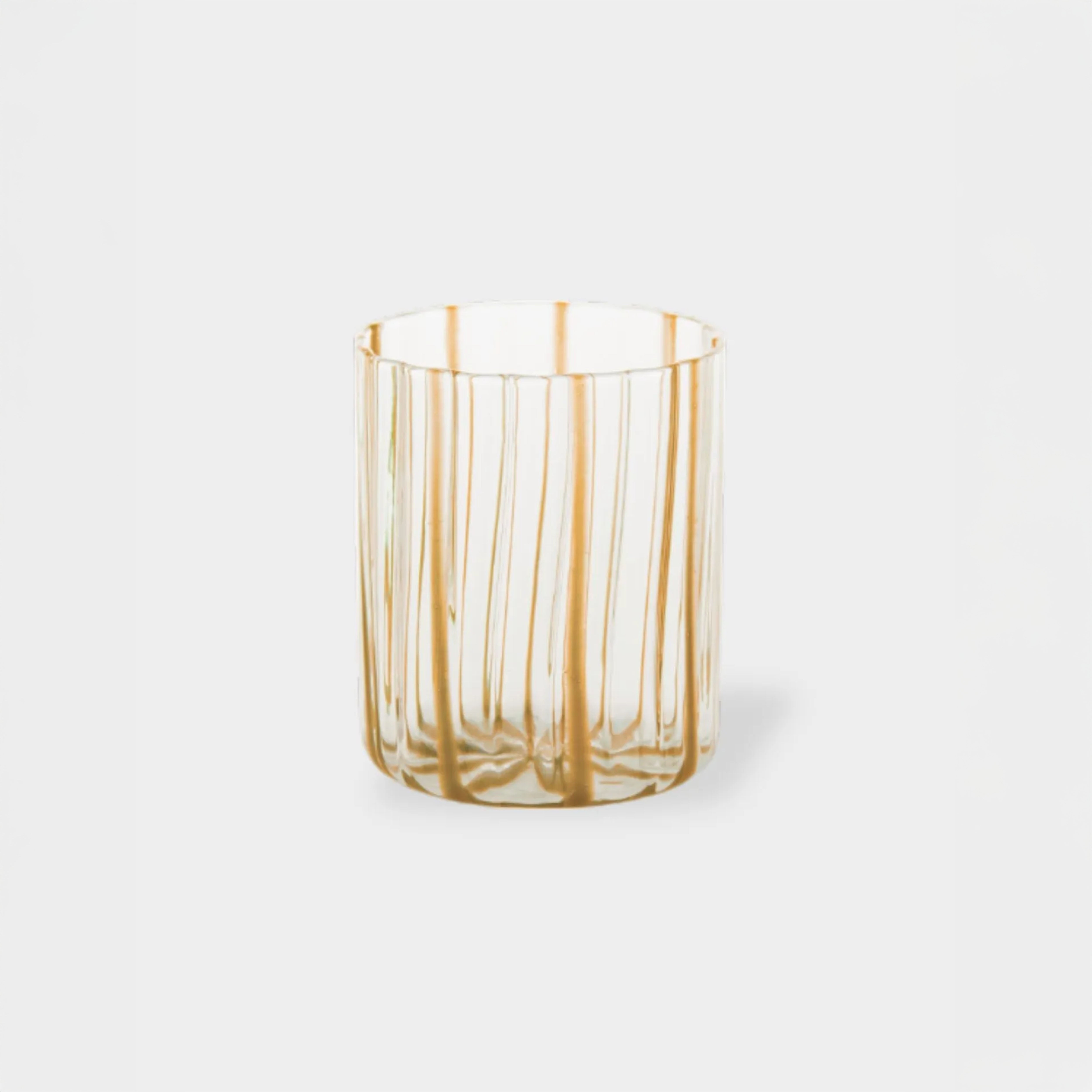 TUTTOATTACCATO Loos Blown Glass Tumbler Amber