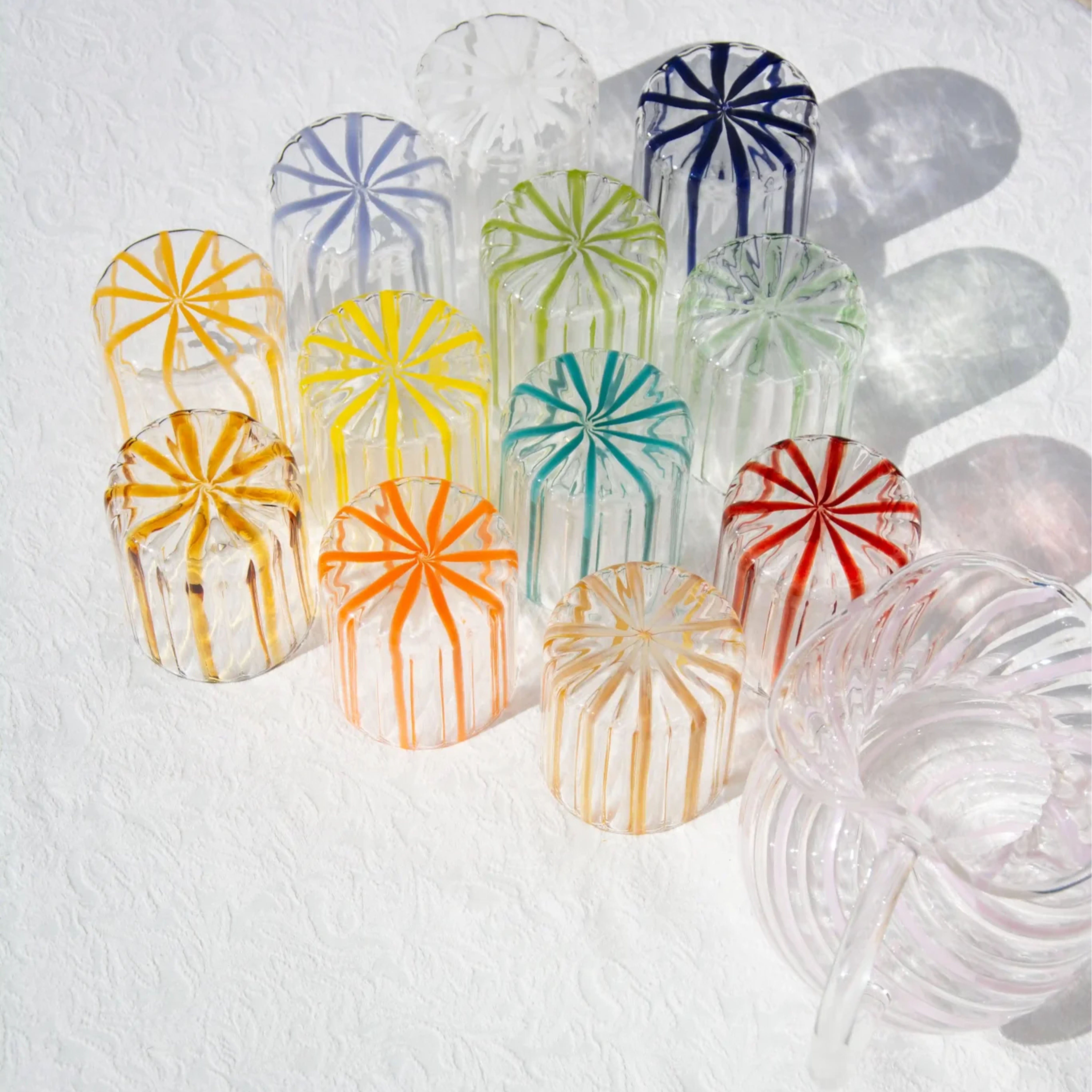TUTTOATTACCATO Loos Blown Glass Tumbler Lime