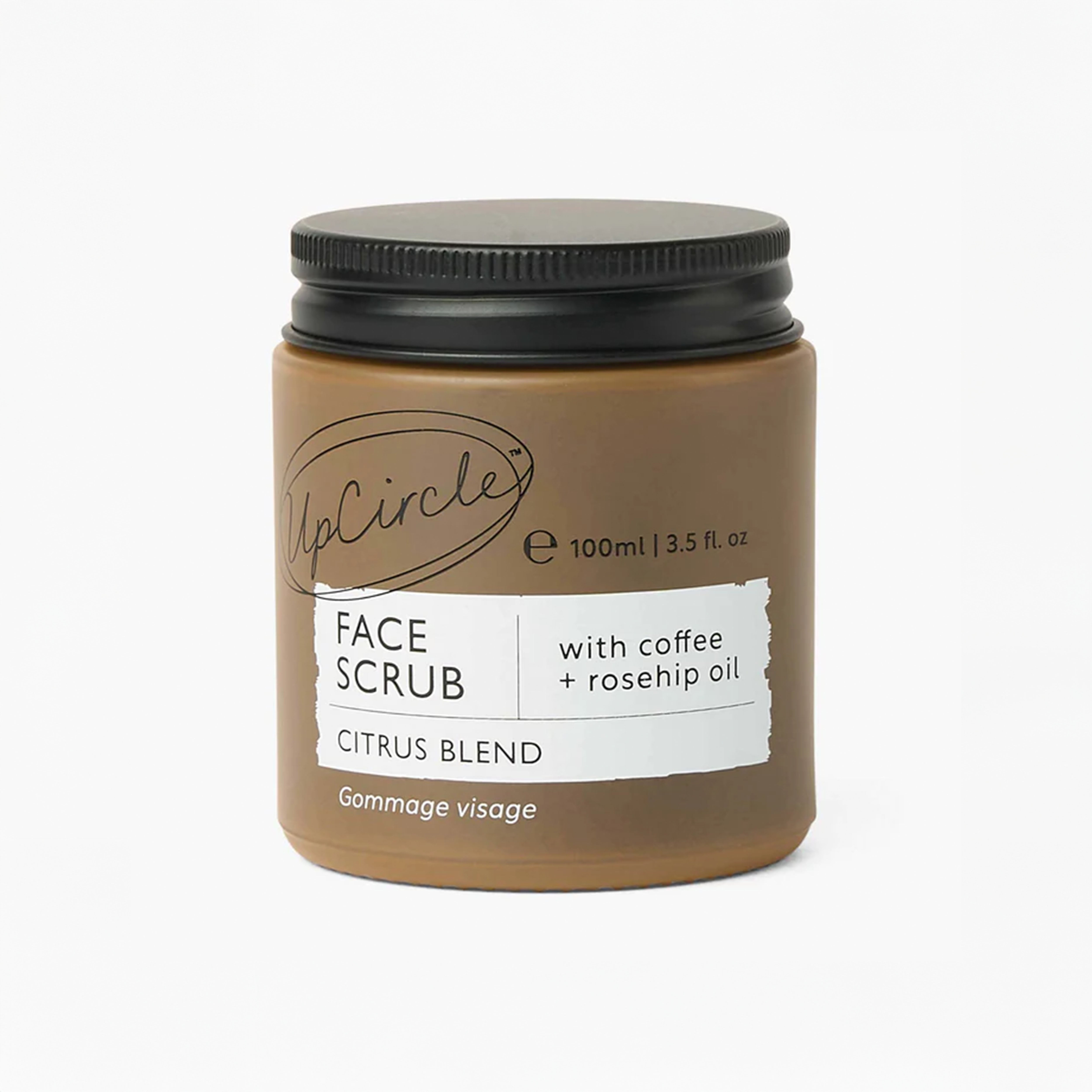 UpCircle Beauty Face Scrub with Coffee + Rosehip Oil - Herbal Blend