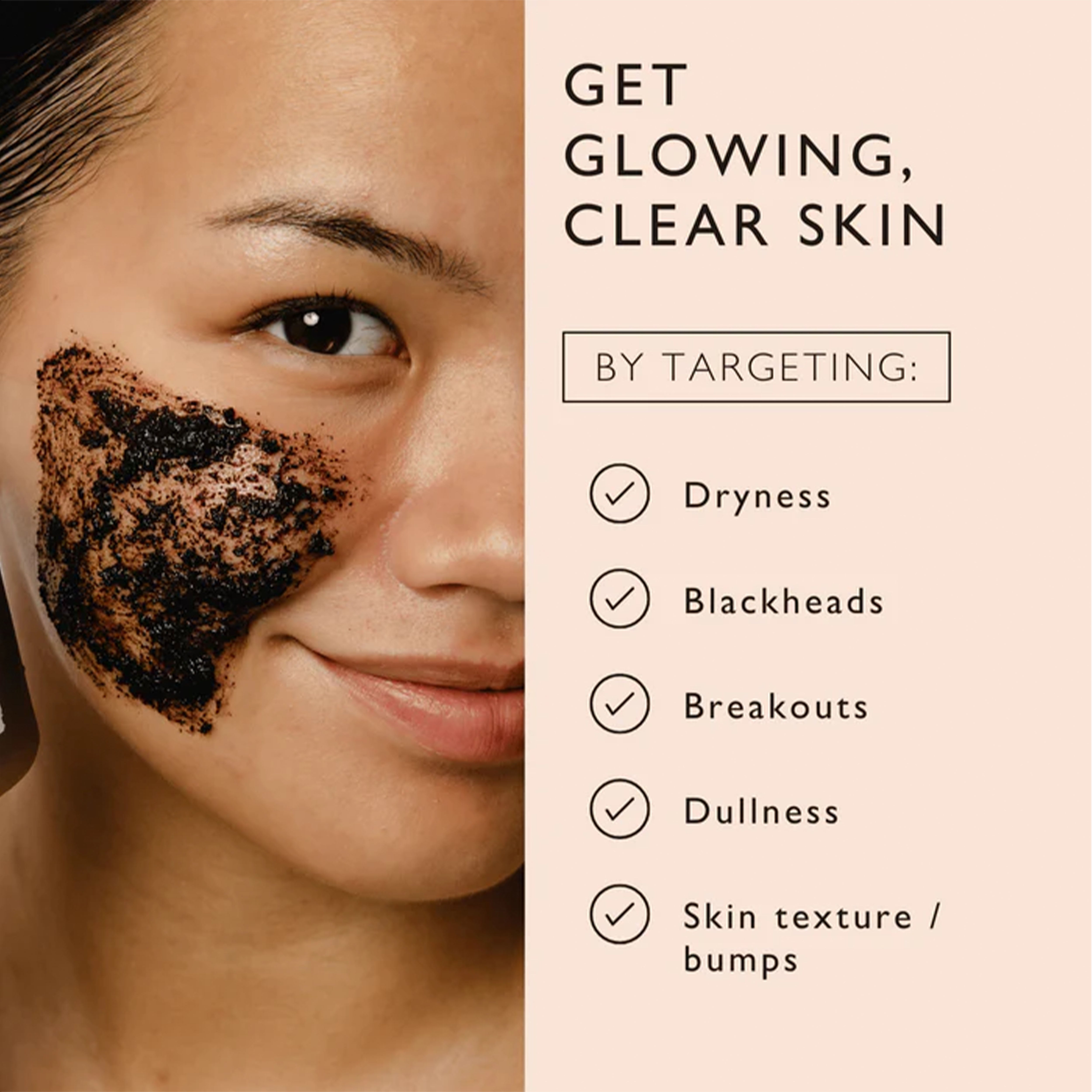 UpCircle Beauty Face Scrub with Coffee + Rosehip Oil - Herbal Blend